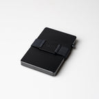 Midnight Black Evolve Smart Wallet on white background