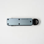 Vault Key Case in Steel Blue on flat lay